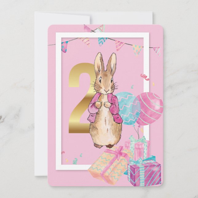 Invitation Lapin classique (Devant)