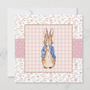Invitation Lapin classique dans une veste bleue