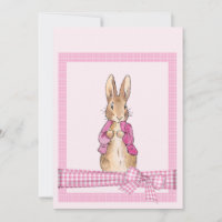 Lapin classique en veste rose