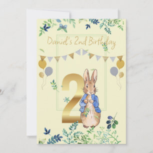 Invitation Lapin classique nom personnalisé