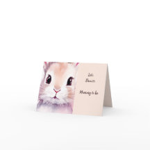 Lapin de Baby Shower Pastel Rose Mignon