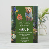 Lapin de miel et ours de boo 1er anniversaire