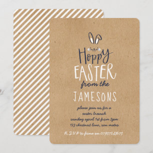 INVITATION LAPIN DE PÂQUES DE HOUBLON