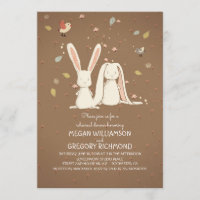 lapin lapin couple boisé dîner de répétition