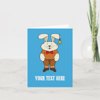 Lapin personnalisé avec une cloche dans l'oreille
