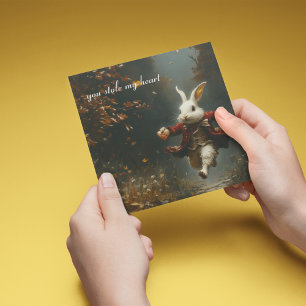 Invitation Lapin Voleur de Coeur Personnalisé Conte de Fées V