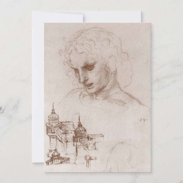 Invitation L'Apôtre Jacques de Léonard de Vinci Château des S (Devant)