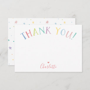 Invitation L'arc-en-ciel de NOTE de MERCI marque avec des