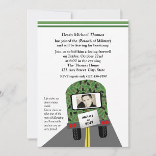 Invitation L'armée s'éloigne du parti