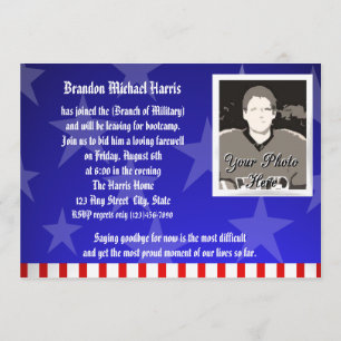 Invitation L'armée s'éloigne du parti