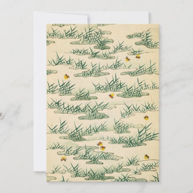 Invitation L'art de la luciole d'été verte (Devant)