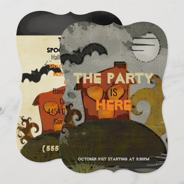 Invitation L'art folk fantasmagorique des Spookz (Devant / Derrière)