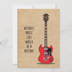 Invitation L'art musical sans musique, la vie serait une erre