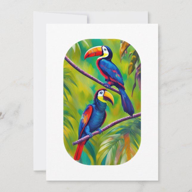 Invitation L'art ornithologique Toucan (Devant)