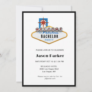 Invitation Las Vegas Bachelor Party