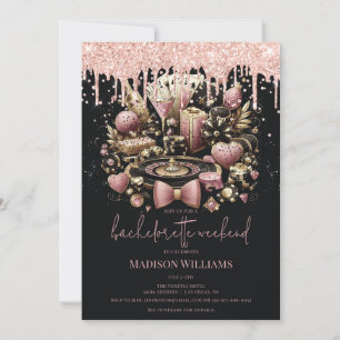 Invitation Las Vegas Bachelorette élégante