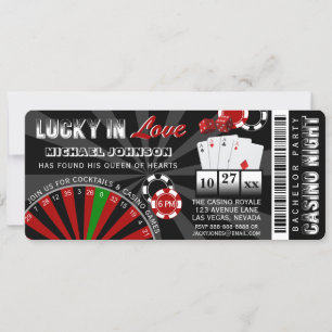 Invitation Las Vegas Casino Night Poker
