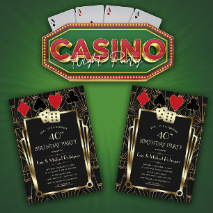 Invitation Las Vegas Casino Royale Grand Anniversaire