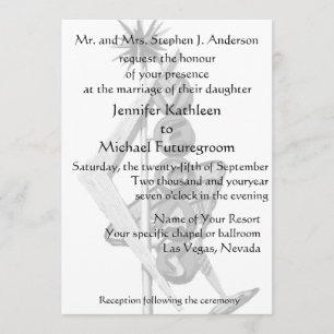 Invitation Las Vegas épousant l'enseigne au néon vintage