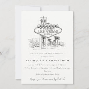 Invitation Las Vegas Nevada Croquis Mariage Anniversaire
