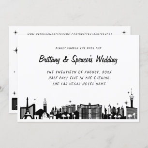 Invitation Las Vegas Strip Skyline Modifier la date
