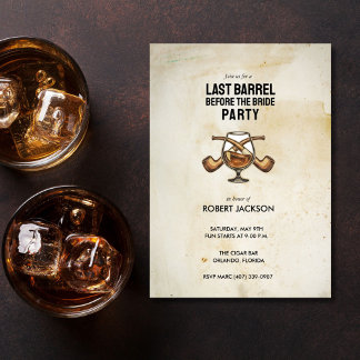 Invitation Last Barrel Before the Bride Bachelor Night
