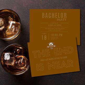 Invitation Last Barrel Before the Bride Bachelor Party