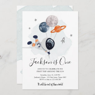 Invitation L'astronaute de l'espace extra-atmosphérique Orang