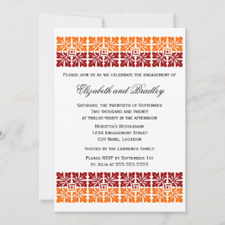 Invitation L'automne coloré quitte l'engagement Fête Invitati