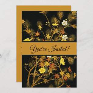 Invitation L'automne japonais laisse l'art classique antique