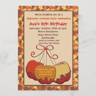 Invitation L'automne traite l'invitation de partie