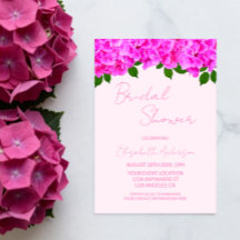 Lavage de mariée aux hortensias roses