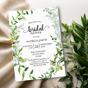 Invitation Lavage de verdure Mariage