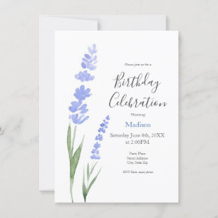 Invitation Lavande aquarelle