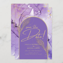 Lavande d'encre violette et violet d'or Enregistre