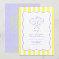 Lavande et Jaune Beurre Tennis Bridal Shower