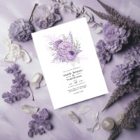 Lavande et Mariage floral argenté