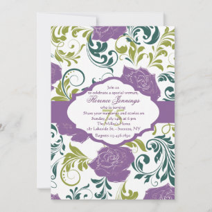 Invitation Lavande Rose
