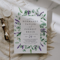 Lavande rustique & Mariage de cadre floral Eucalyp
