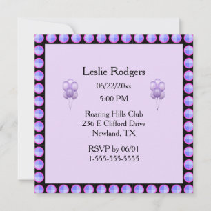 Invitation Lavender Bachelorette