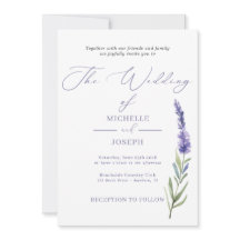 Lavender Bliss Elegant Mariage aquarelle