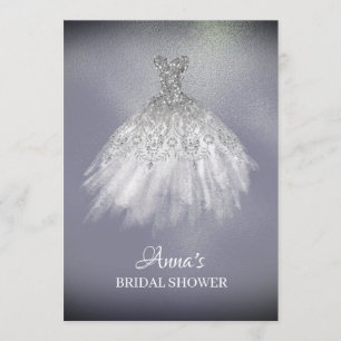 Invitation *~* Lavender Gold White Gown Fête des mariées