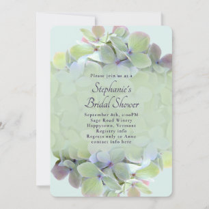 Invitation Lavender Green Floral Douche nuptiale