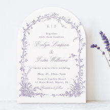  Lavender Romantic Botanical Garden Wedding Arch