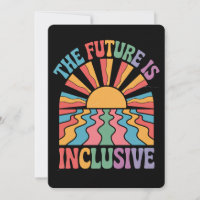L'Avenir Est Inclusif LGBTQ Rainbow Pride Retro