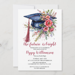 Invitation L'Avenir Est Une Bonne Fête De La Graduation