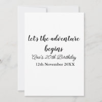 l'aventure commence 20 ans nom à ajouter d