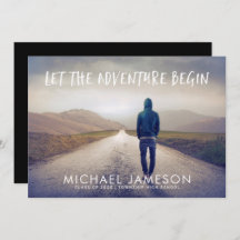 L'aventure commence la fête de la graduation photo