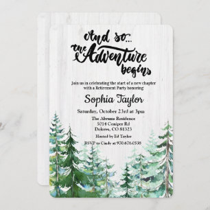 Invitation L'aventure commence l'invitation de la partie de r