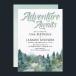Invitation L'aventure des montagnes forestières rustiques att<br><div class="desc">Pour une personnalisation plus avancée de ce design,  il suffit de cliquer sur le bouton "Customiser" ci-dessus !</div>